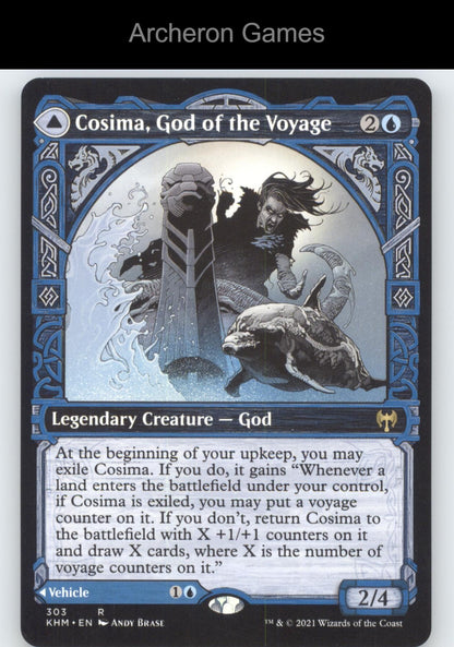 Cosima, God of the Voyage (Showcase) 303 R MTG Card Kaldheim