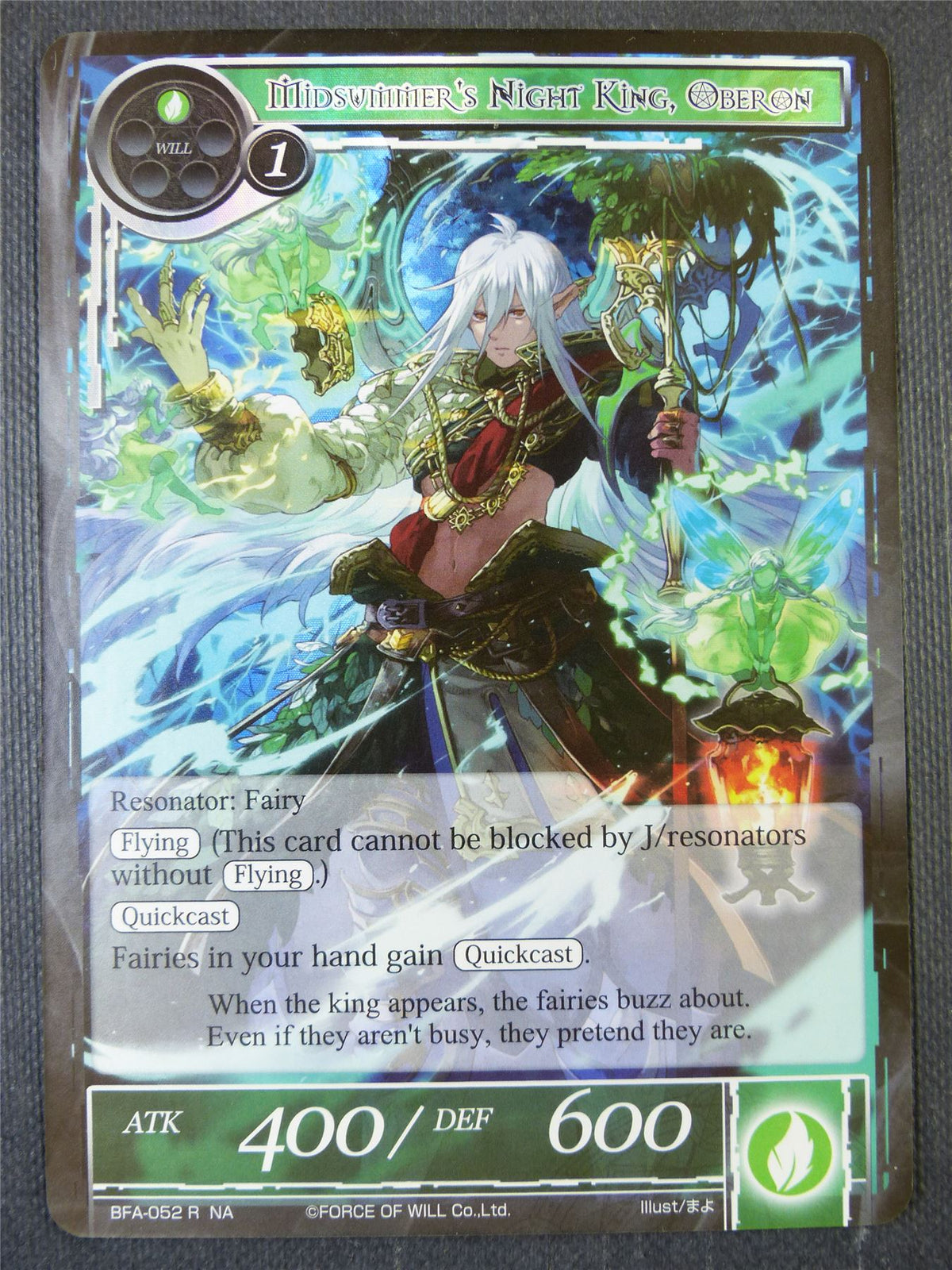Midsummer's Night King Oberon Foil - Force of Will Card #28J