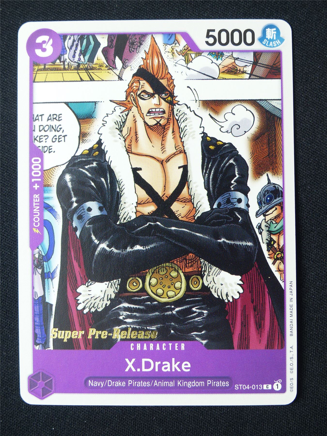 X.Drake ST04-013 C Super Pre-Release Promo - One Piece Card #916