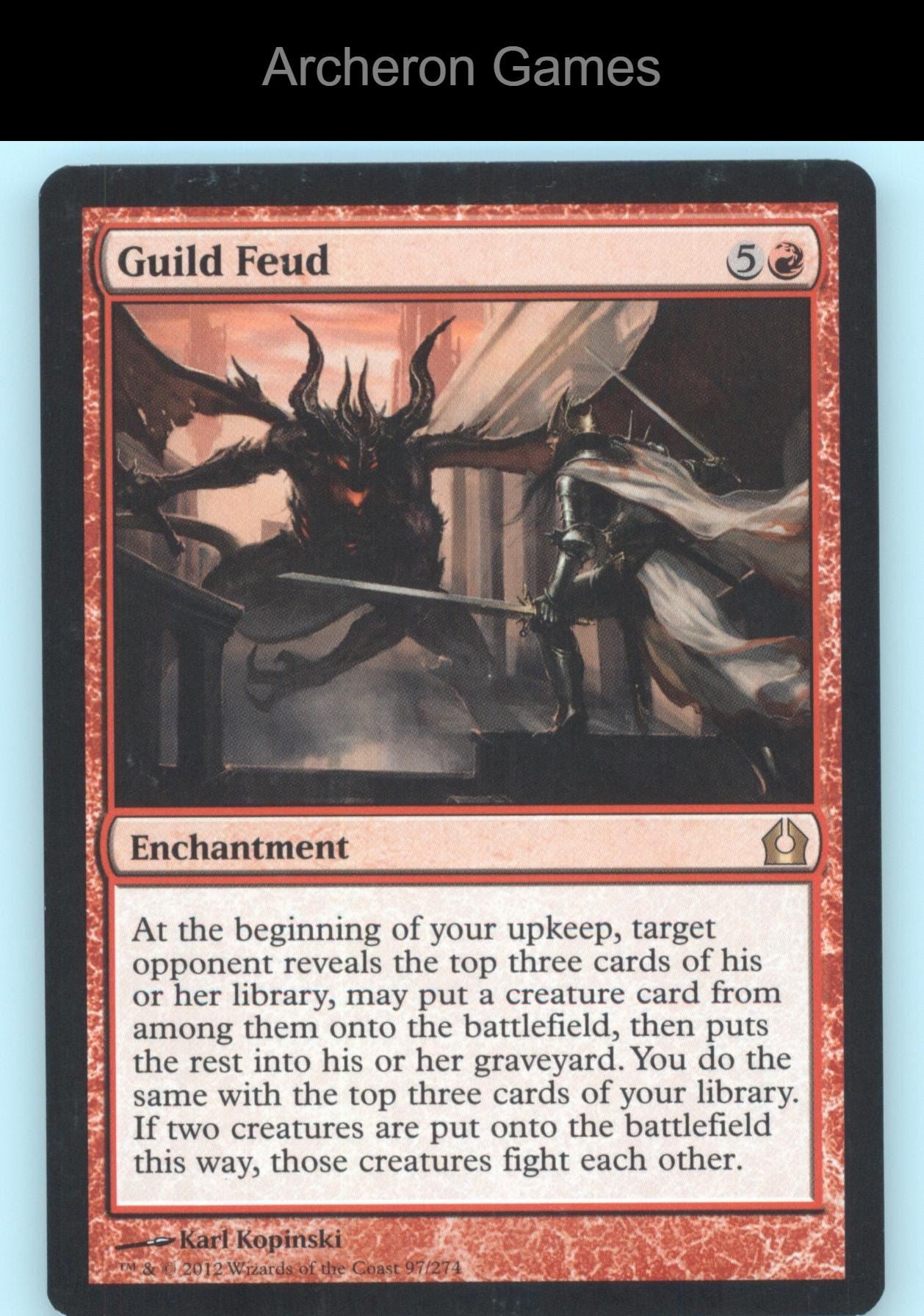 Guild Feud 97 R MTG Card Return to Ravnica