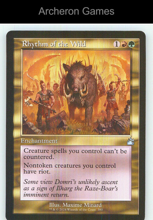 Rhythm of the Wild (Retro Frame) RVR 380 UC MTG Card NM/EX+