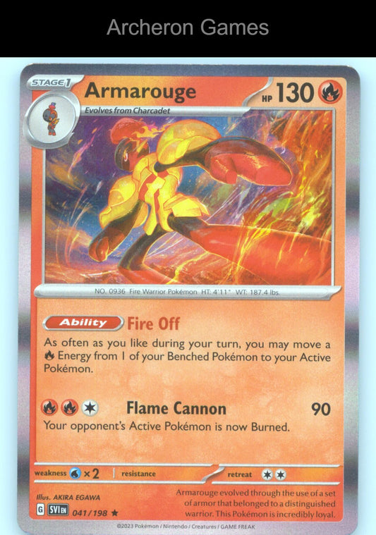 Pokemon Card Armarouge (Line Holo) MCAP 041/198 R Miscellaneous Cards & Products