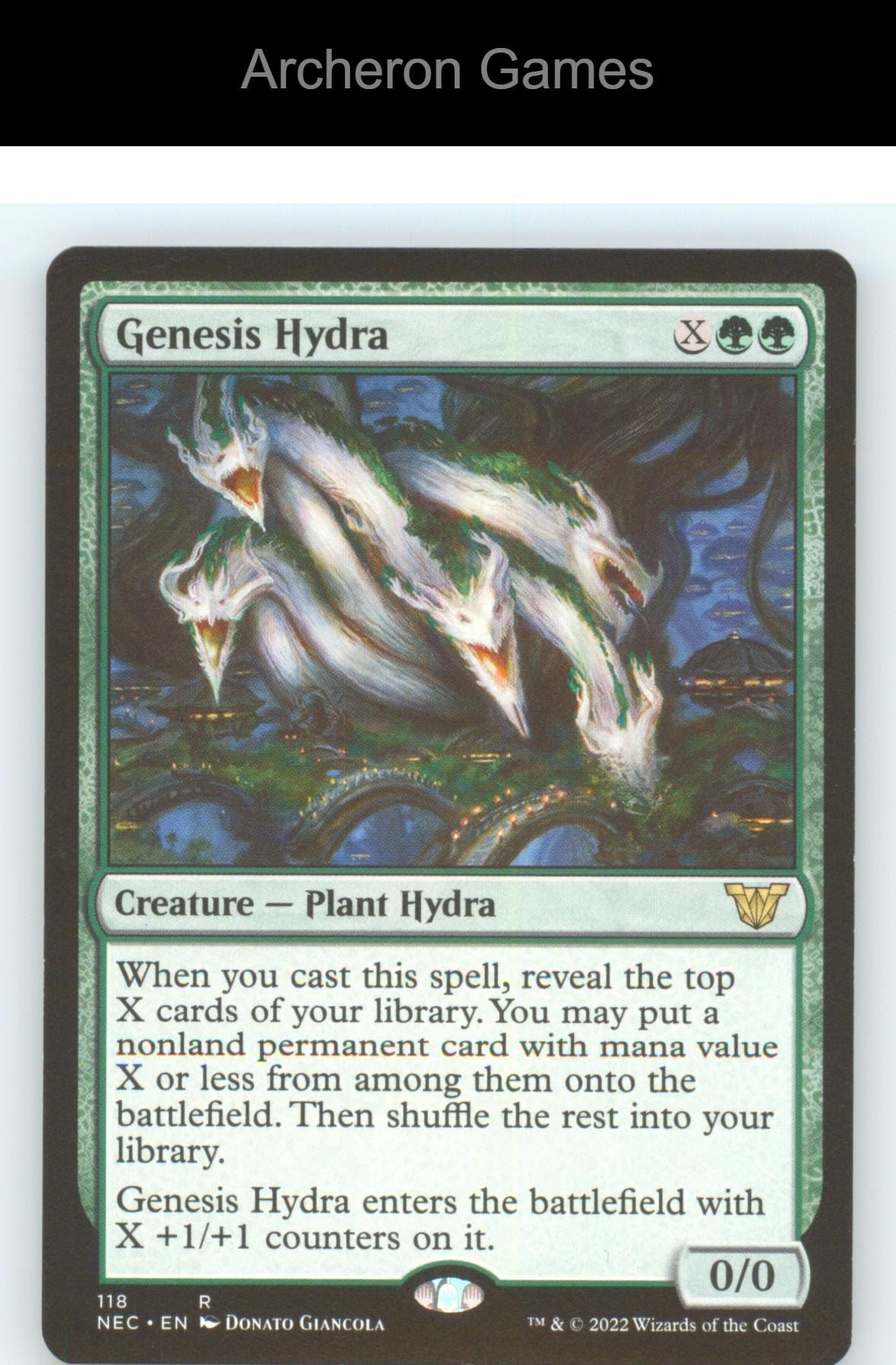 Genesis Hydra NEC 118 R MTG Card NM/EX+