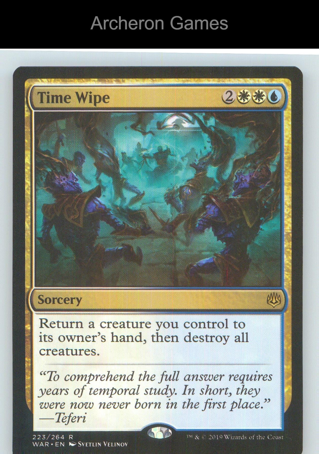 Time Wipe WAR 223 R MTG Card NM/EX+