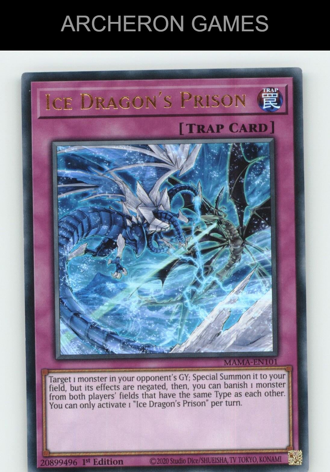 Ice Dragon's Prison Ultra Rare YUGIOH Card