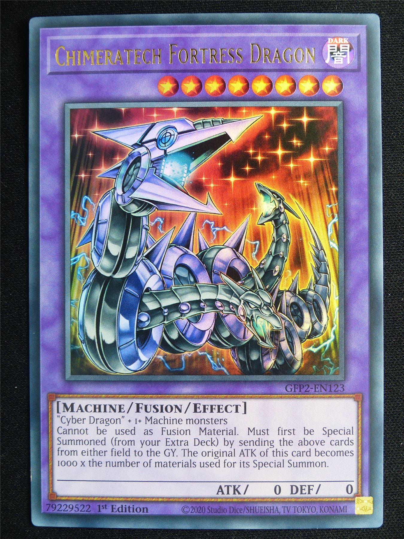 Chimeratech Fortress Dragon GFP2 Ultra Rare - 1st ed Yugioh Card #4SQ