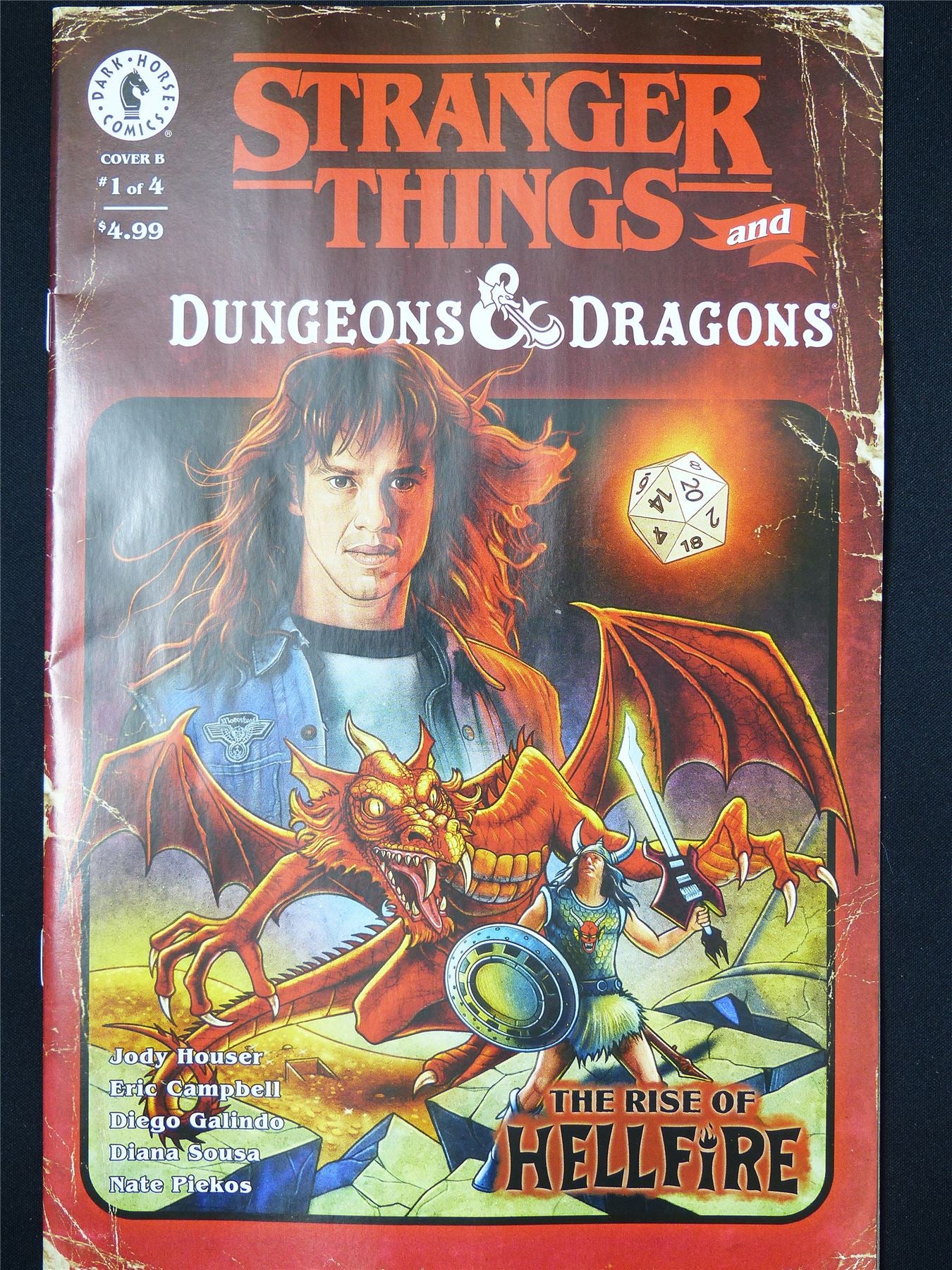 STRANGER Things and Dungeons & Dragons: Rise of Hellfire #1 Cvr B - B&B Dark Horse Comic #DP