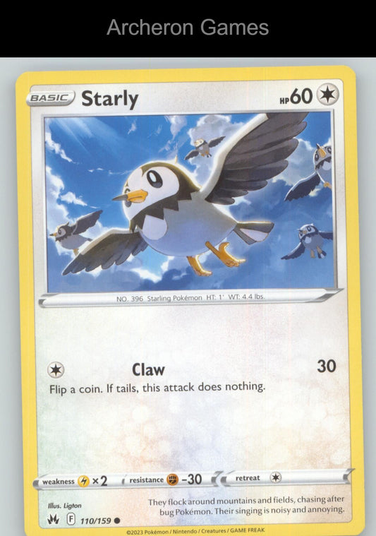 Pokemon Card Starly CRZ 110/159 C Crown Zenith