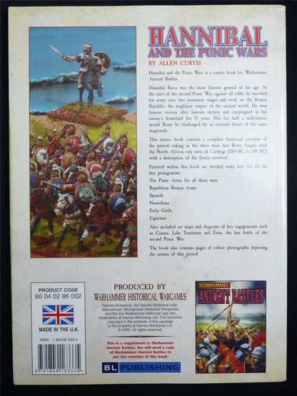 Hannibal and the Punic Ware Wargames Rulebook OOP - Warhammer Softback #K4
