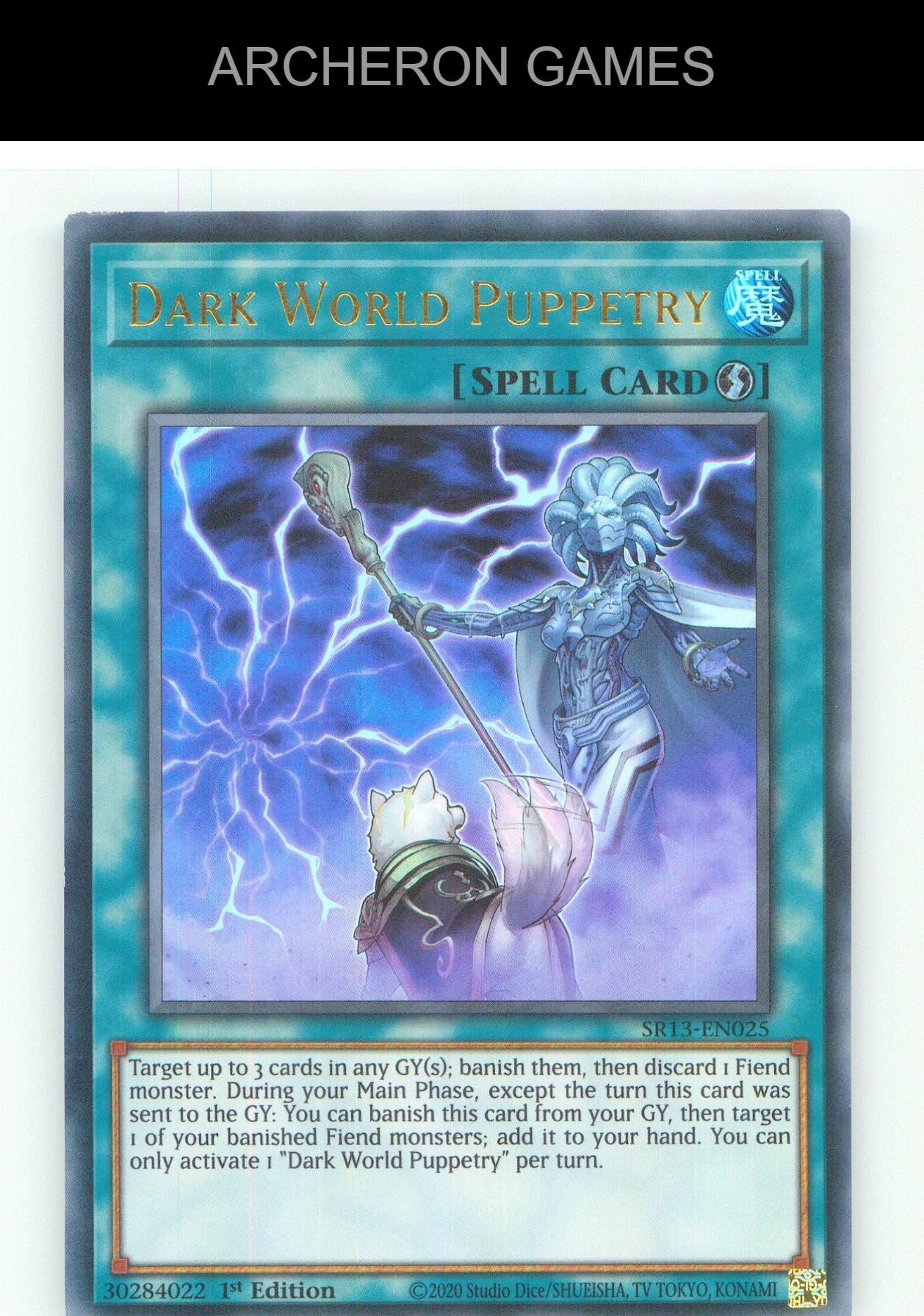 Dark World Puppetry UR YUGIOH Card 1st Edition
