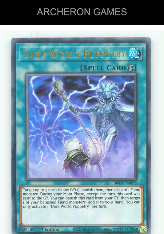 Dark World Puppetry UR YUGIOH Card 1st Edition