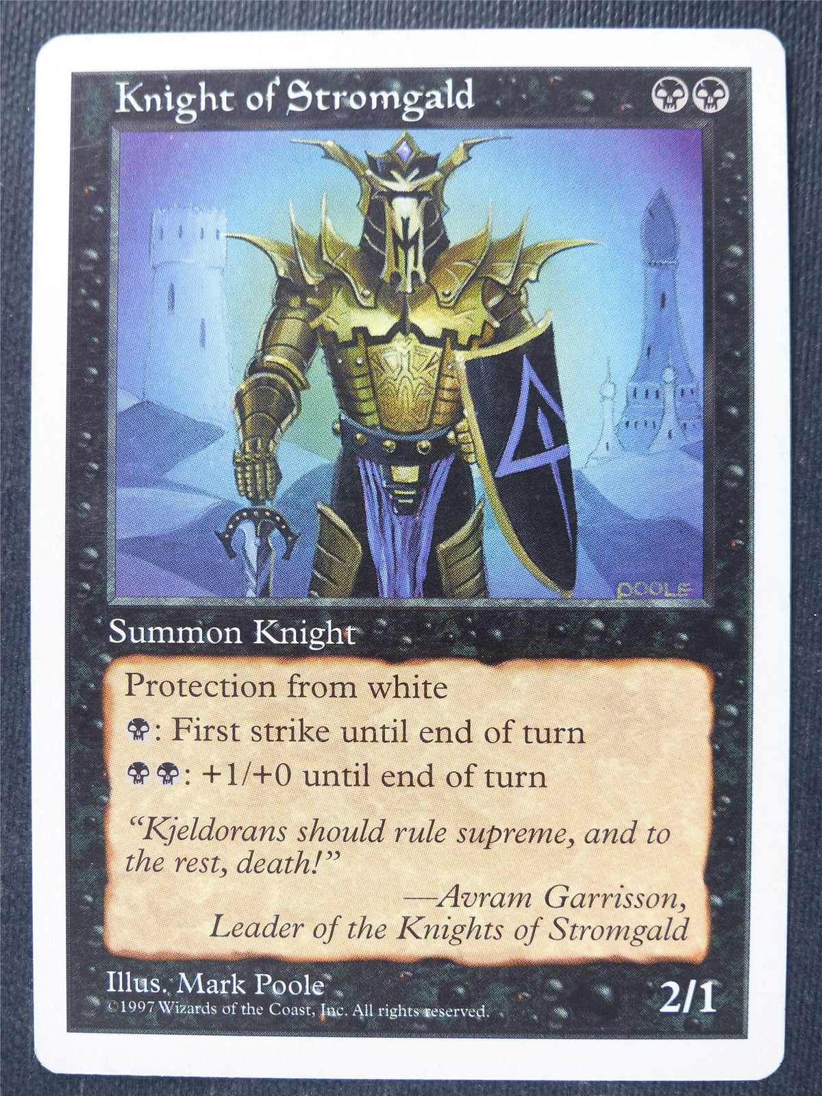 Knight of Strongald - Fifth Edition - Mtg Magic Cards #2GT