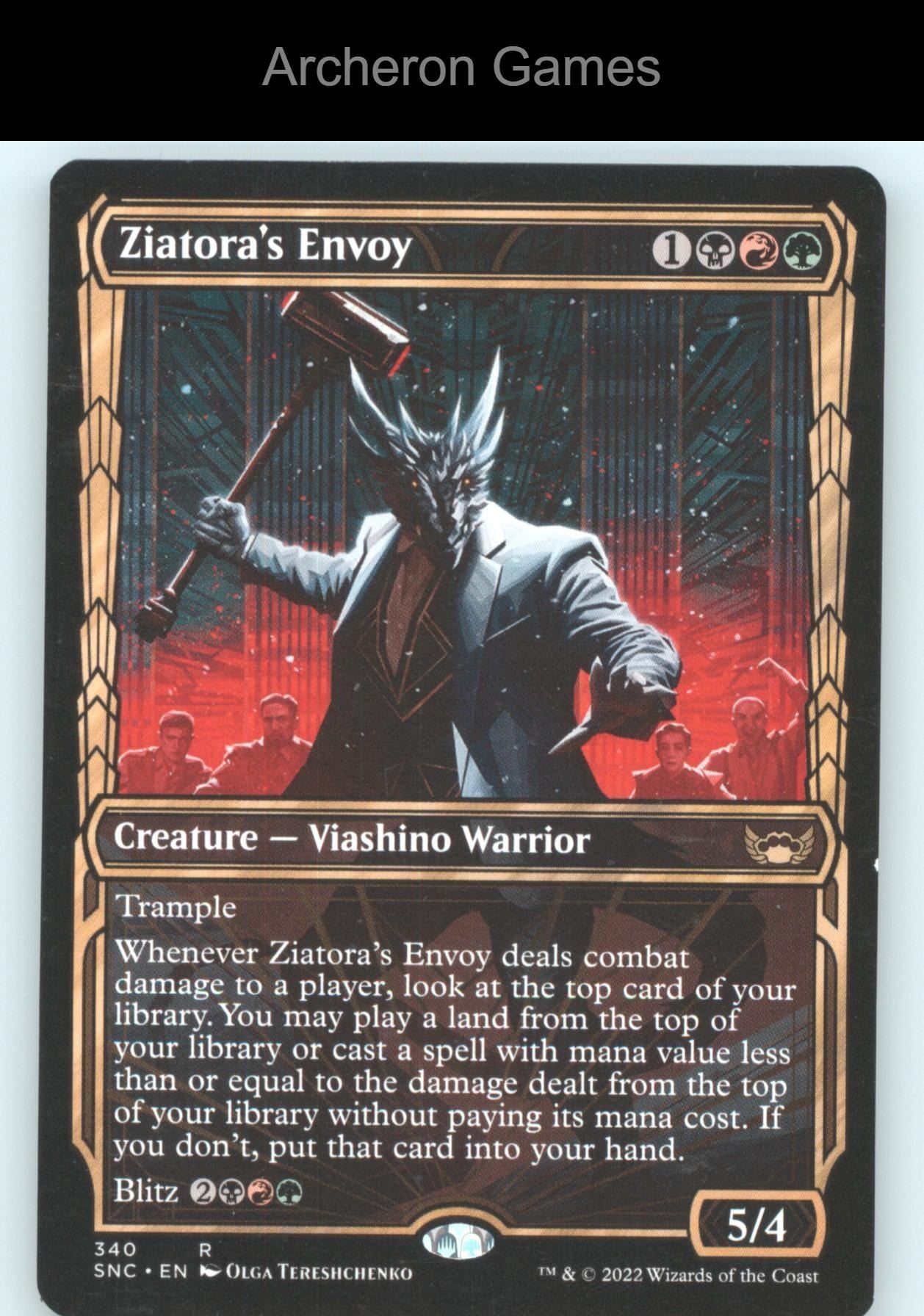 Ziatora's Envoy (Showcase) 340 R MTG Card Streets of New Capenna