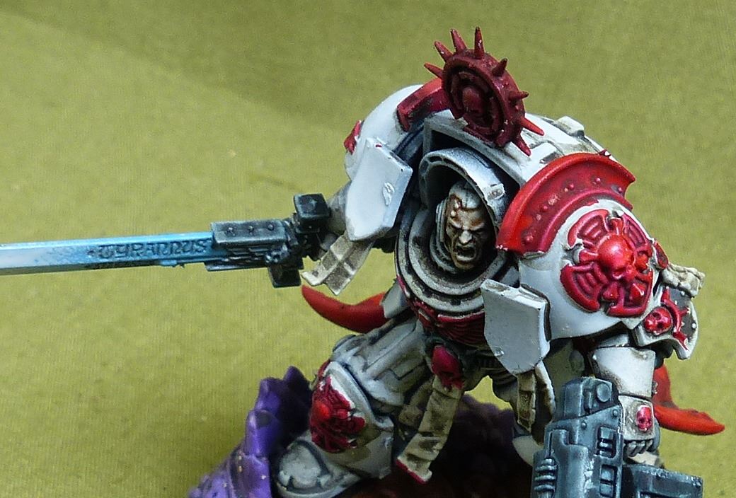 Captain in Terminator Armour painted - White Scars - Warhammer 40K #4PN