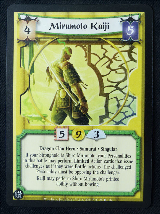 Mirumoto Kaiji - WoE - Legend of the Five Rings L5R Card #Z0