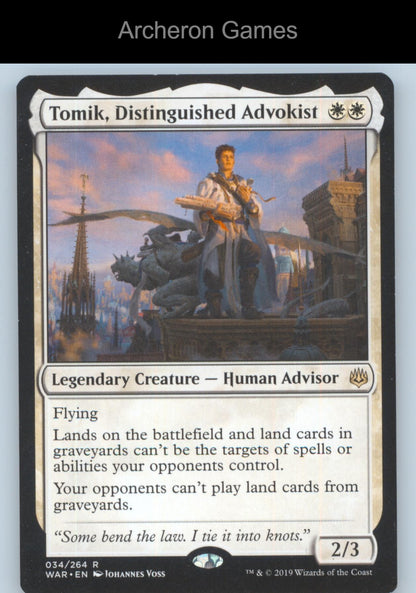 Tomik, Distinguished Advokist 34 R MTG Card Promo Pack: Throne of Eldraine
