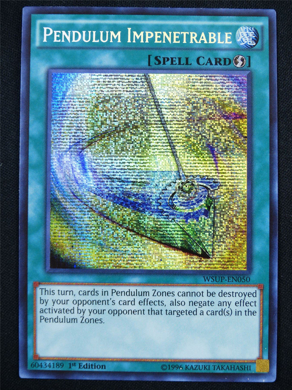 Pendulum Impenetrable WSUP Secret Rare - 1st ed Yugioh Card #1AU