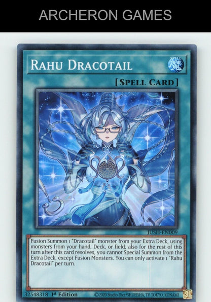 Rahu Dracotail SR YUGIOH Card