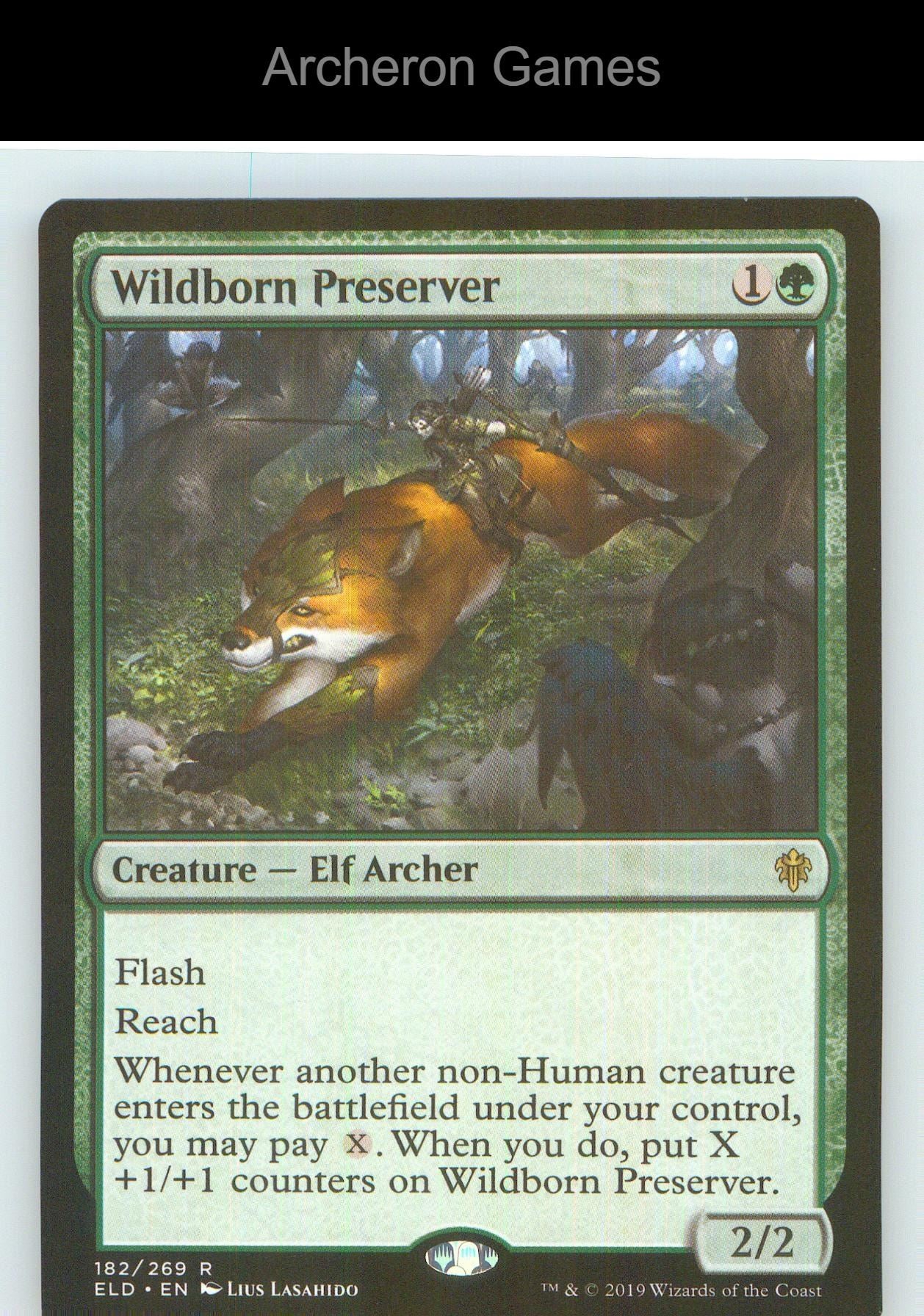 Wildborn Preserver ELD 182 R MTG Card NM/EX+