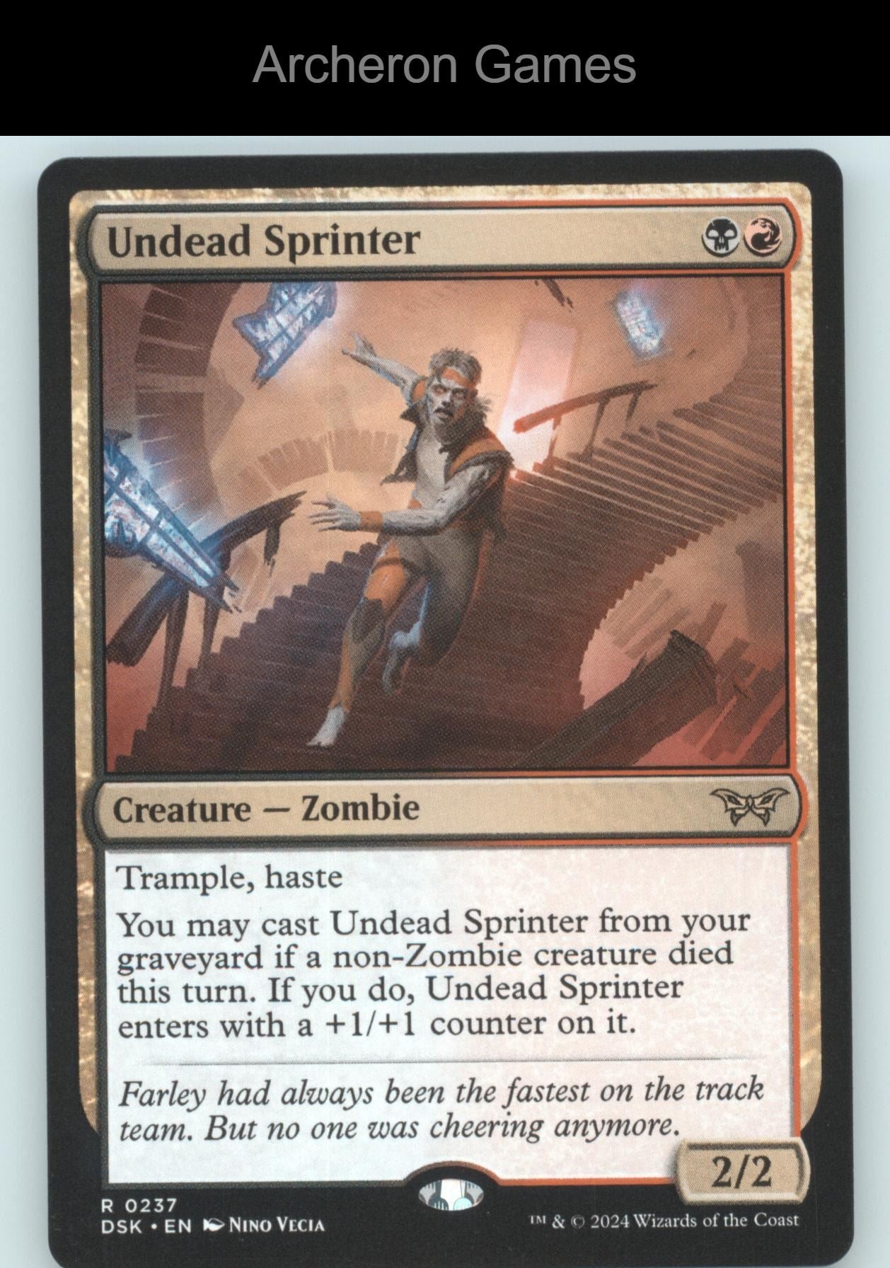 Undead Sprinter 237 R MTG Card Promo Pack: Duskmourn: House of Horror