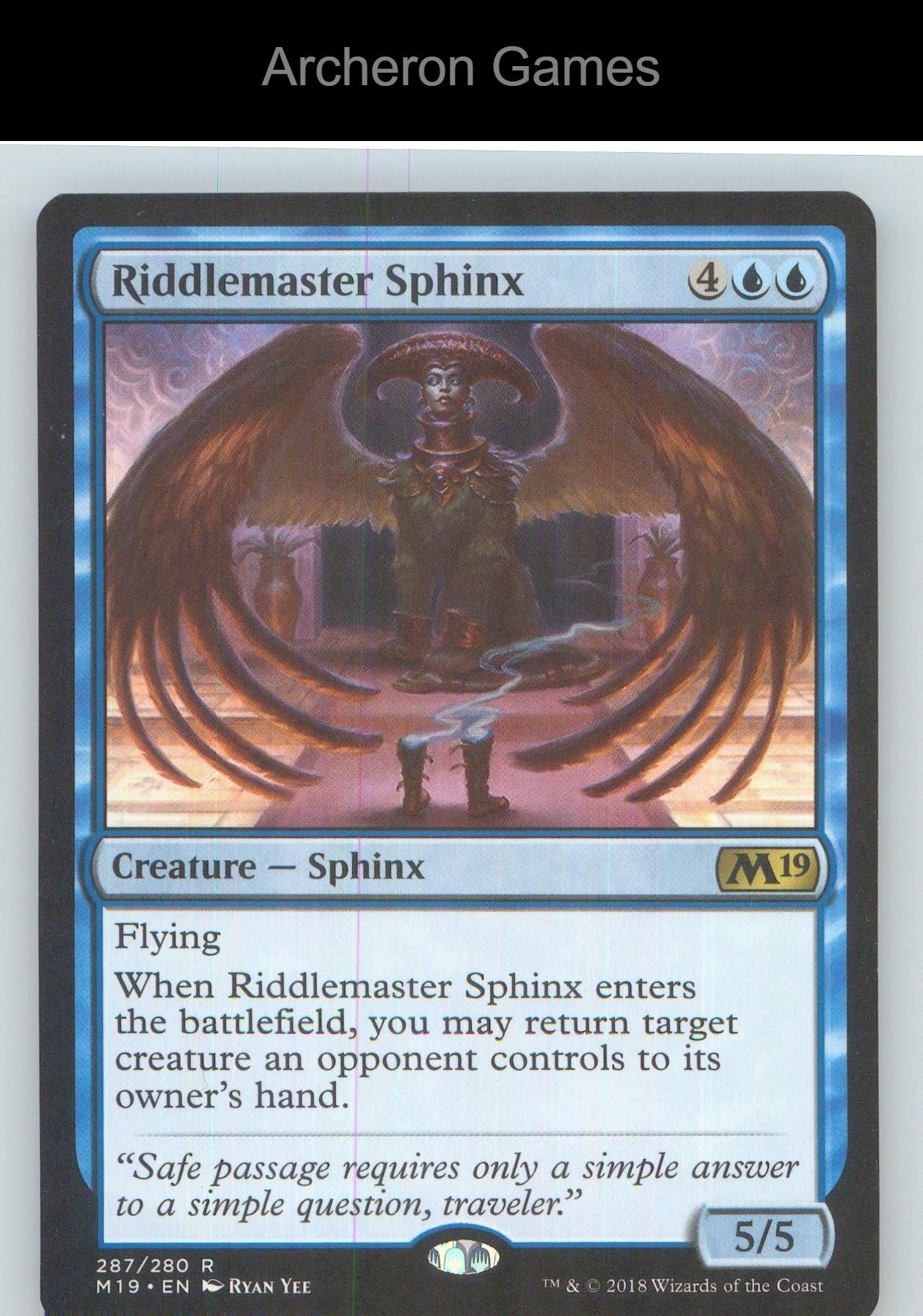 Riddlemaster Sphinx M19 287 R MTG Card NM/EX+