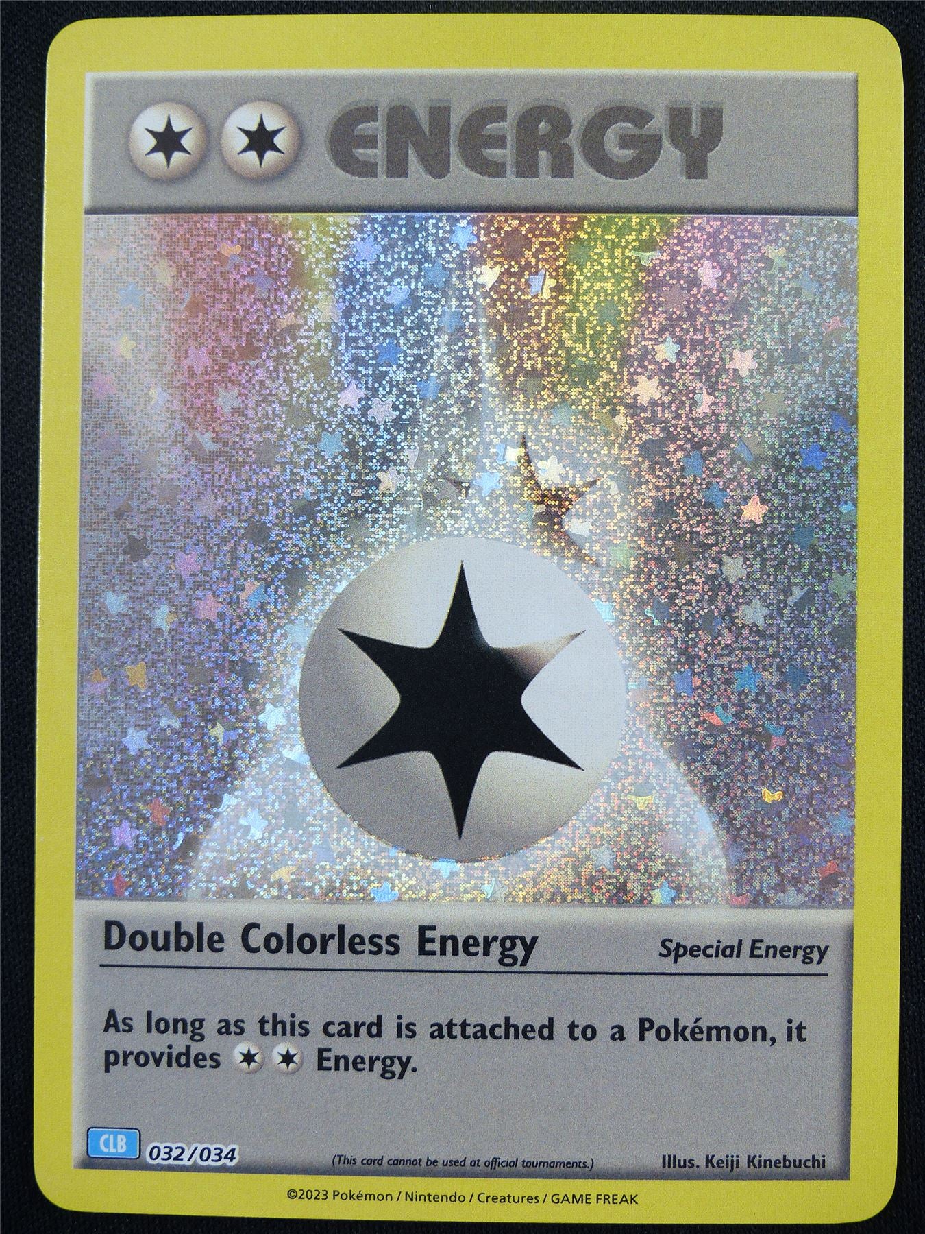 Double Colorless Energy 032/034 Holo CLB - Classic Pokemon Card #4A7