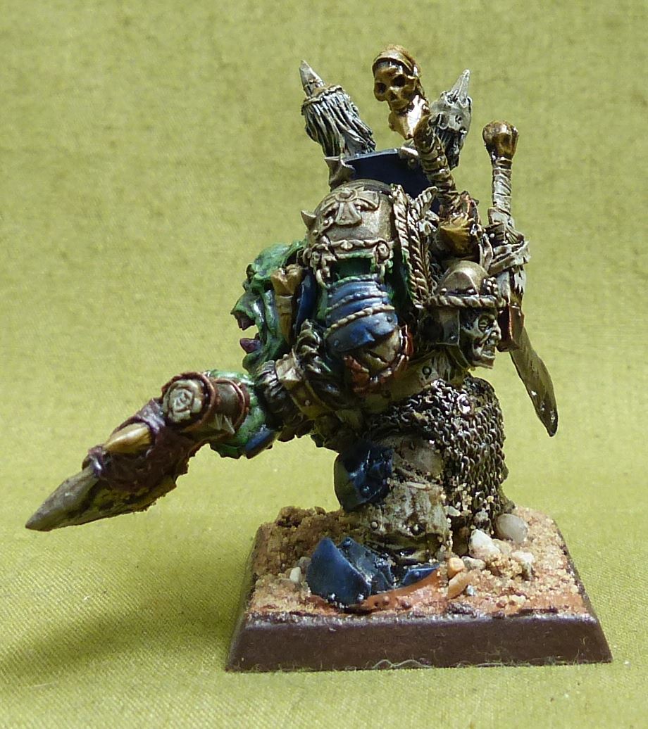 Orc Command Set of 1 painted - Orcs and Goblins - Warhammer Old World #FN