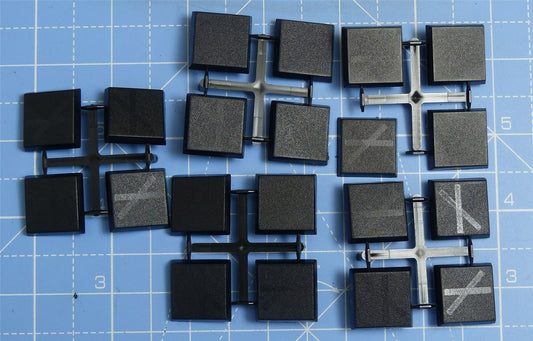 20mm Square bases et of 20 complete Sprue - Warhammer 40K #YQ
