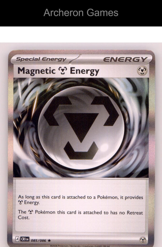 Pokemon Card Magnetic M Energy ME04 085/086 HOLO R Chaos Rising