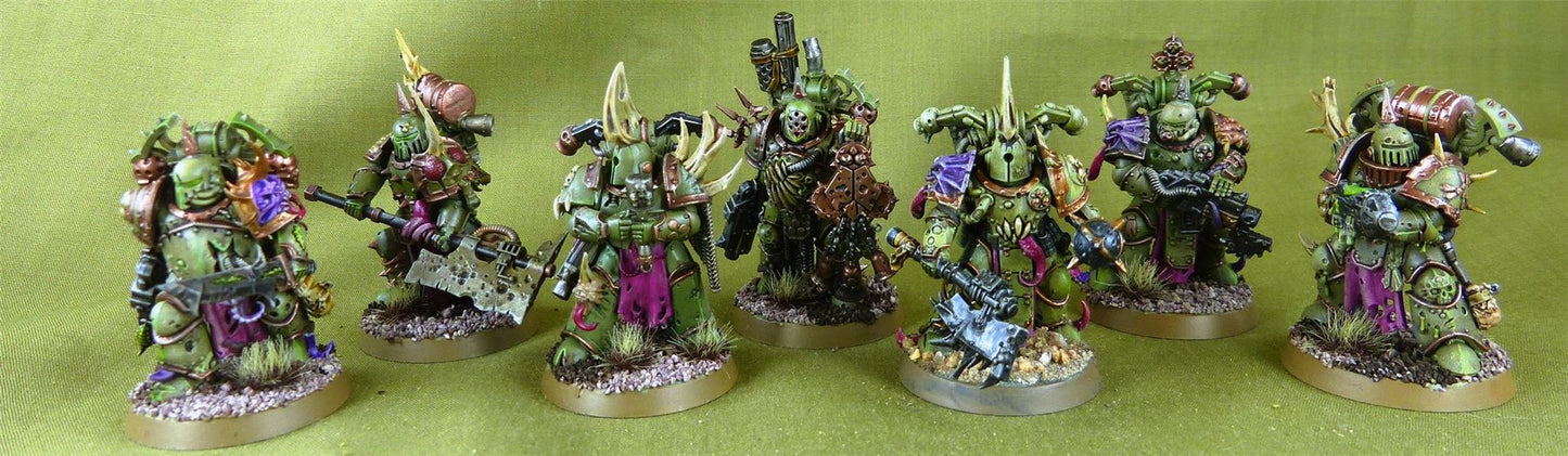 Plauge Marines - death Guard  - Painted - Warhammer AoS 40k #N6