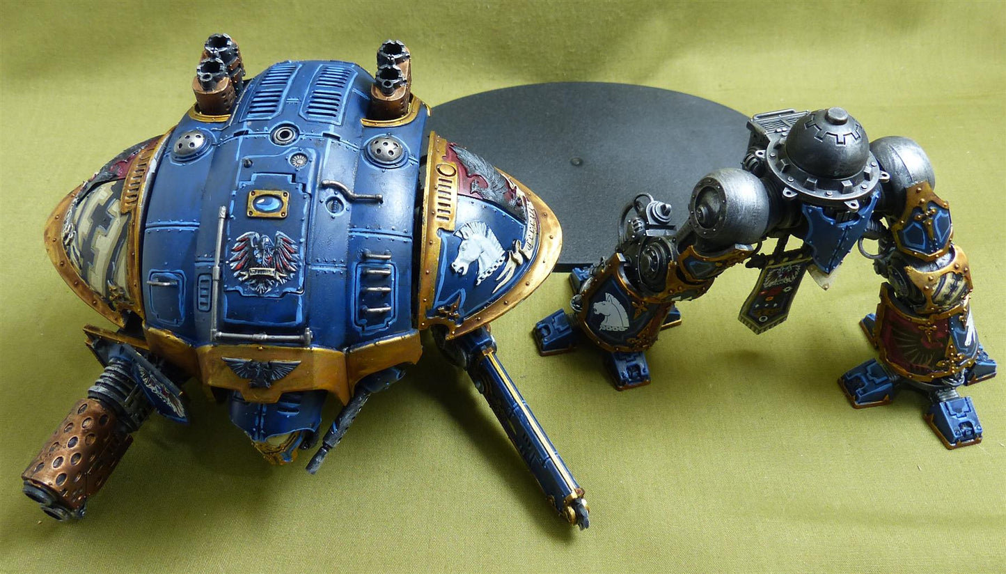 Imperial Knight with Forgeworld Shoulder Pads painted - Warhammer 40K #Z8