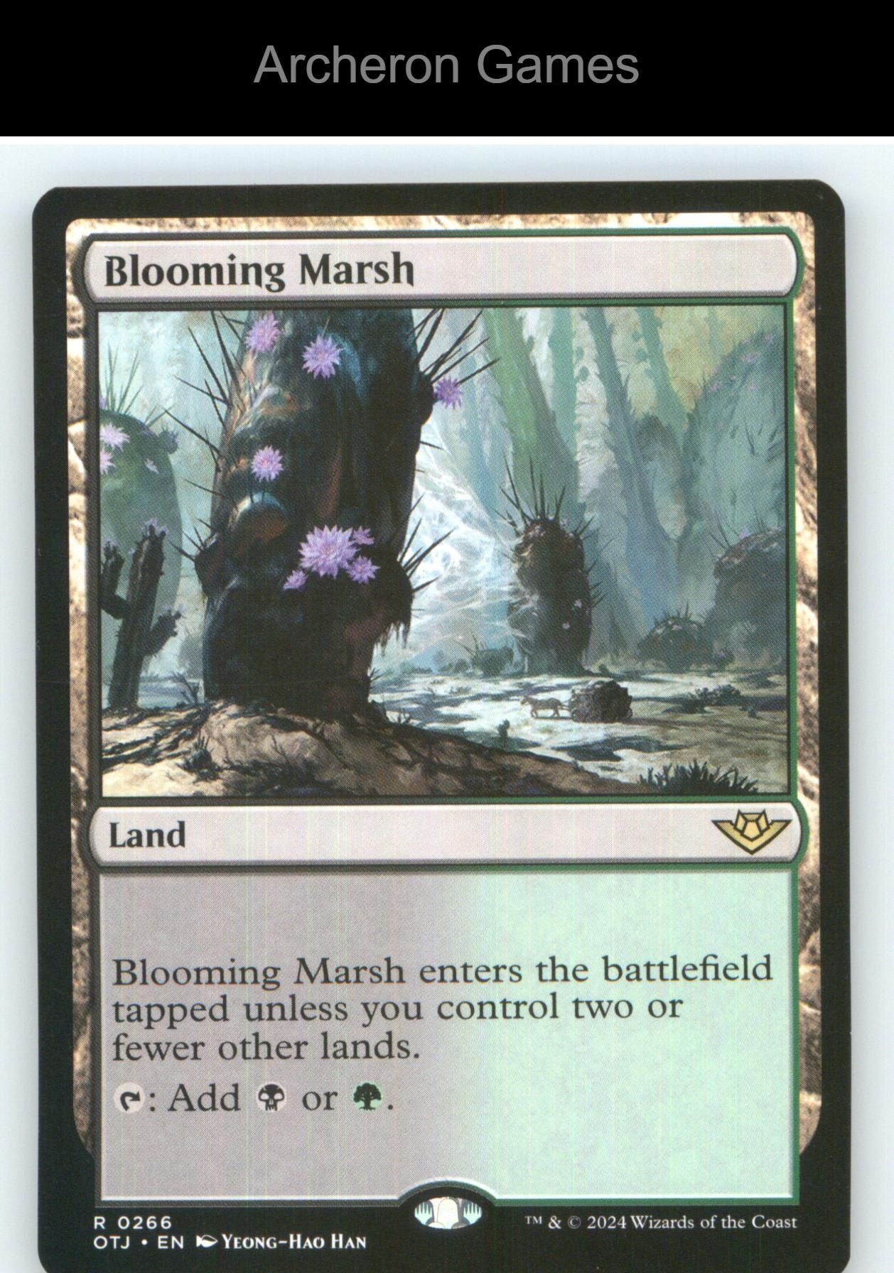 Blooming Marsh OTJ 266 R MTG Card NM/EX+