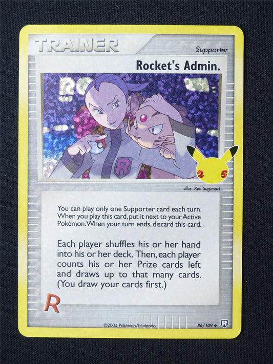 Rocket.s Admin 86/109 Textured Holo - Pokemon Card #631