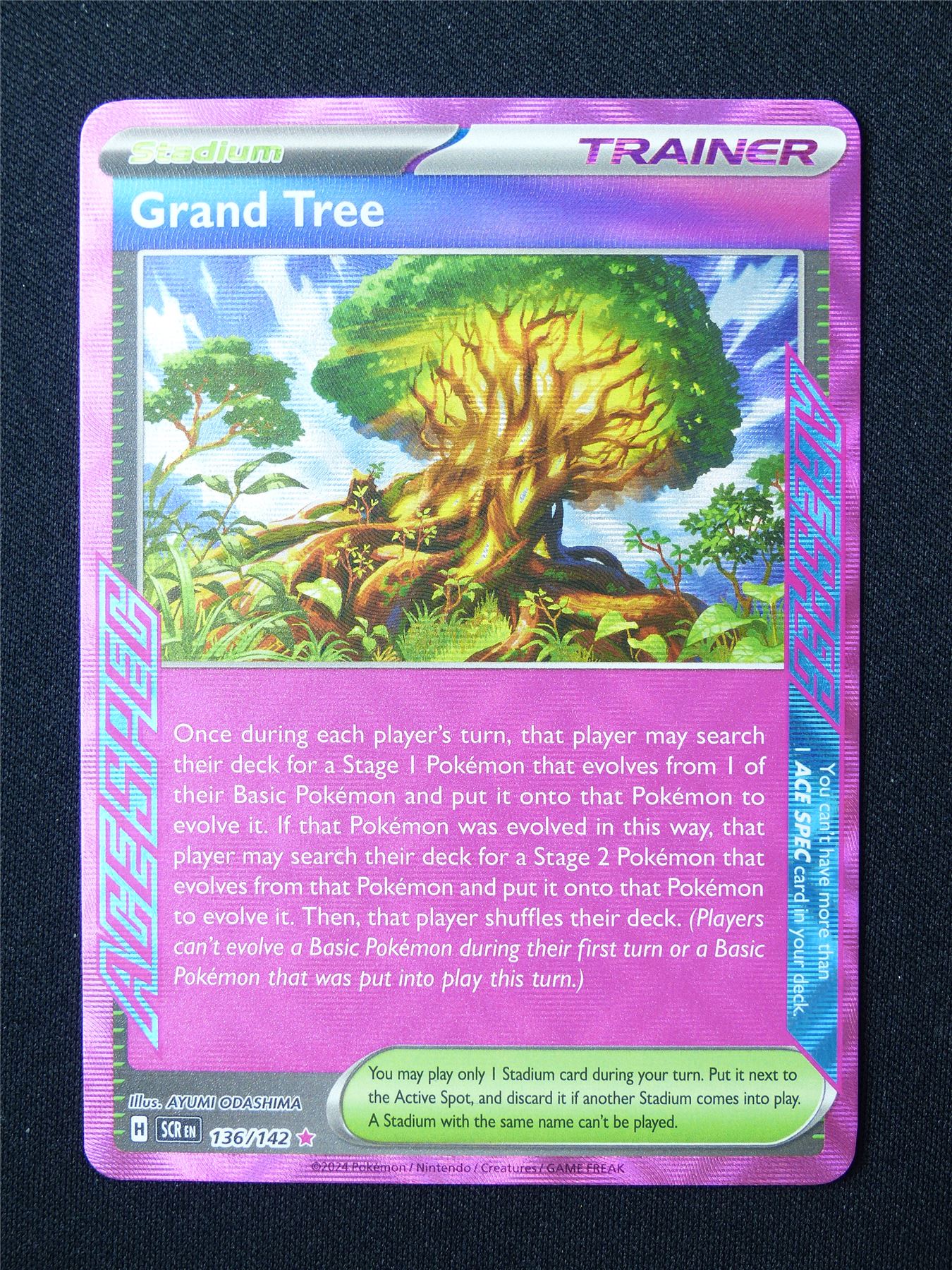 Grand Tree 136/142Holo Ace Spec - Pokemon Card #5YH