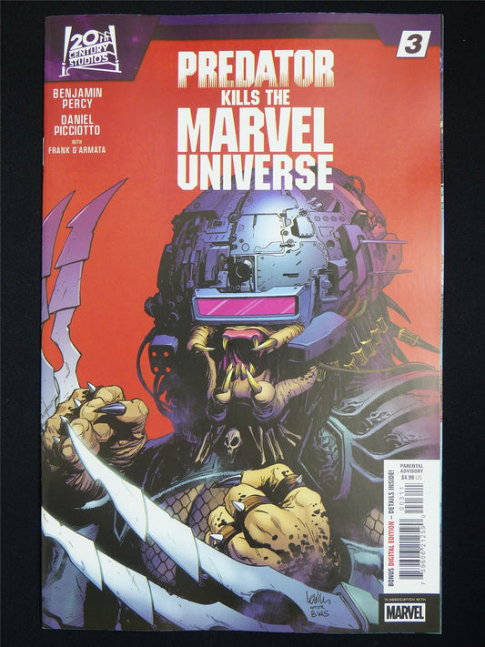 PREDATOR Kills the Marvel Universe #3 - Dec 2025 Marvel Comic #5DX