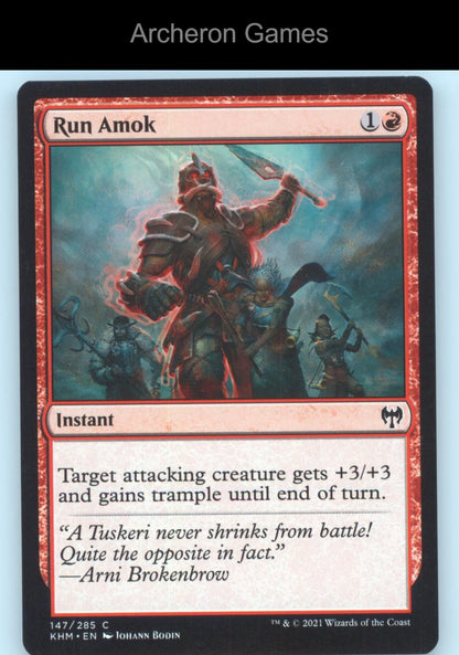 Run Amok 147 C MTG Card Kaldheim