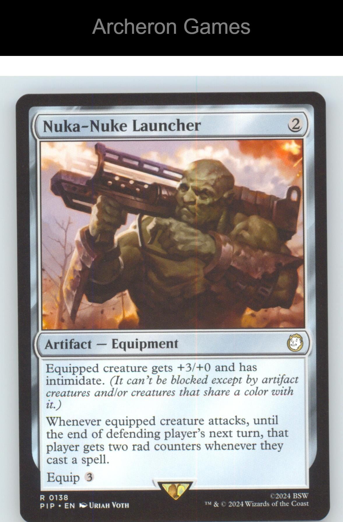 Nuka-Nuke Launcher PIP 138 R MTG Card NM/EX+