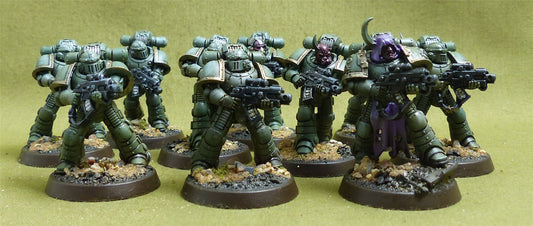 MKII Tactical Squad set of 10 painted - Death Guard - Warhammer Horus Heresy #42U