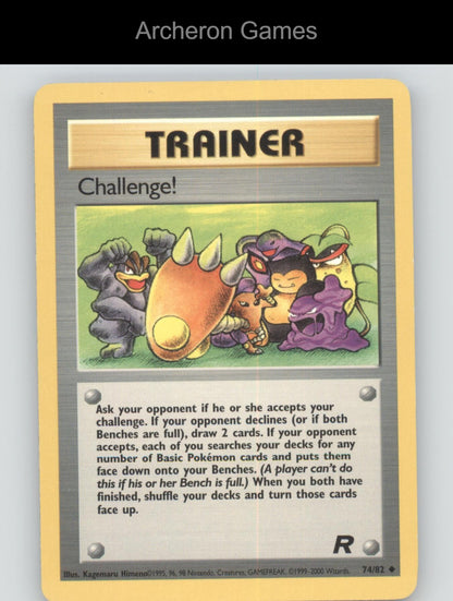 Pokemon Card Challenge! TR 74/82 UC Team Rocket Unlimited