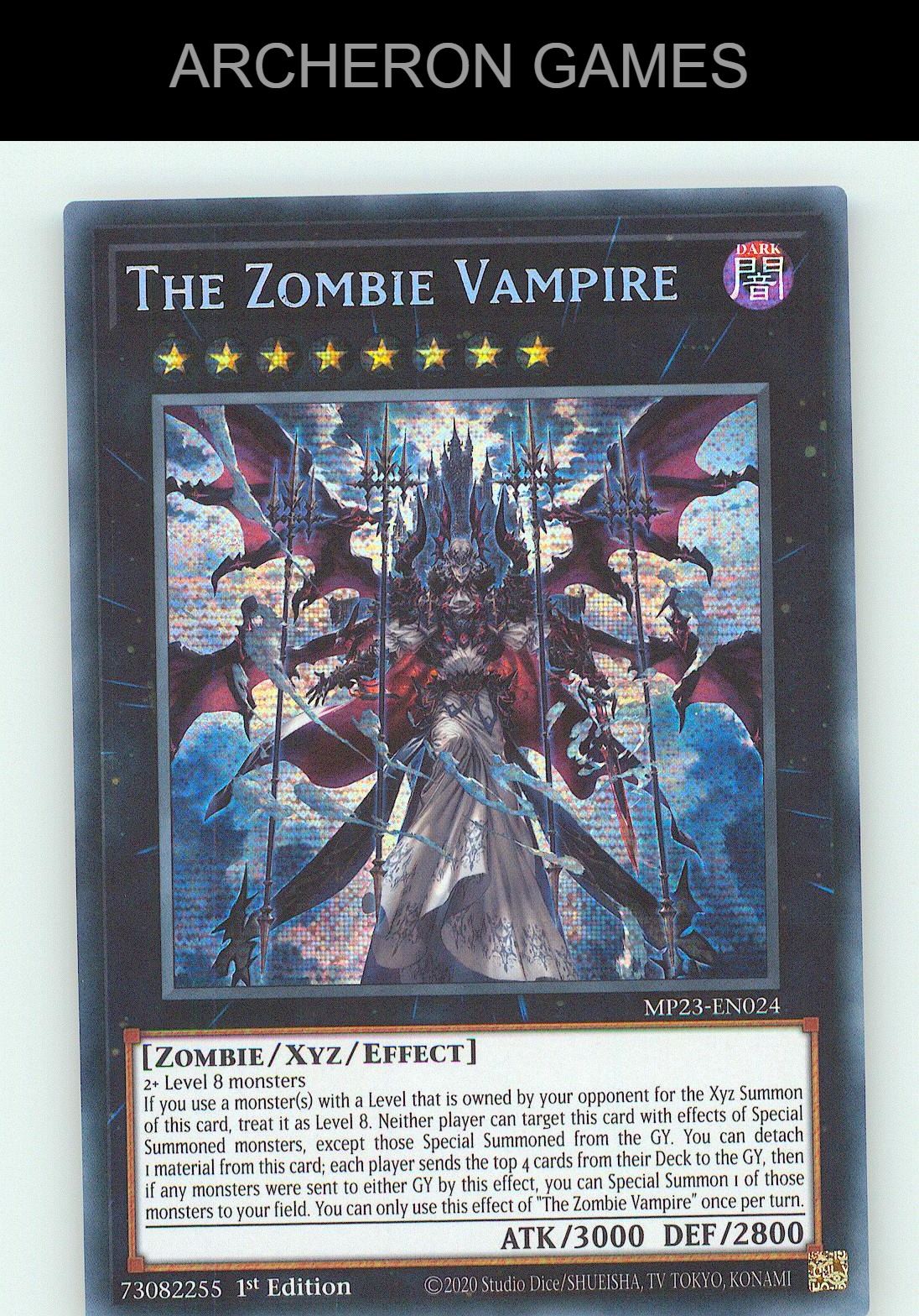 The Zombie Vampire SEC YUGIOH Card