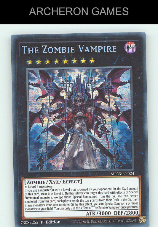 The Zombie Vampire SEC YUGIOH Card