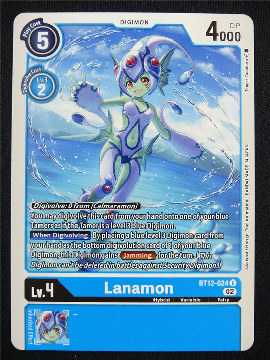 Lanamon BT12-024 U - Digimon Card #LP