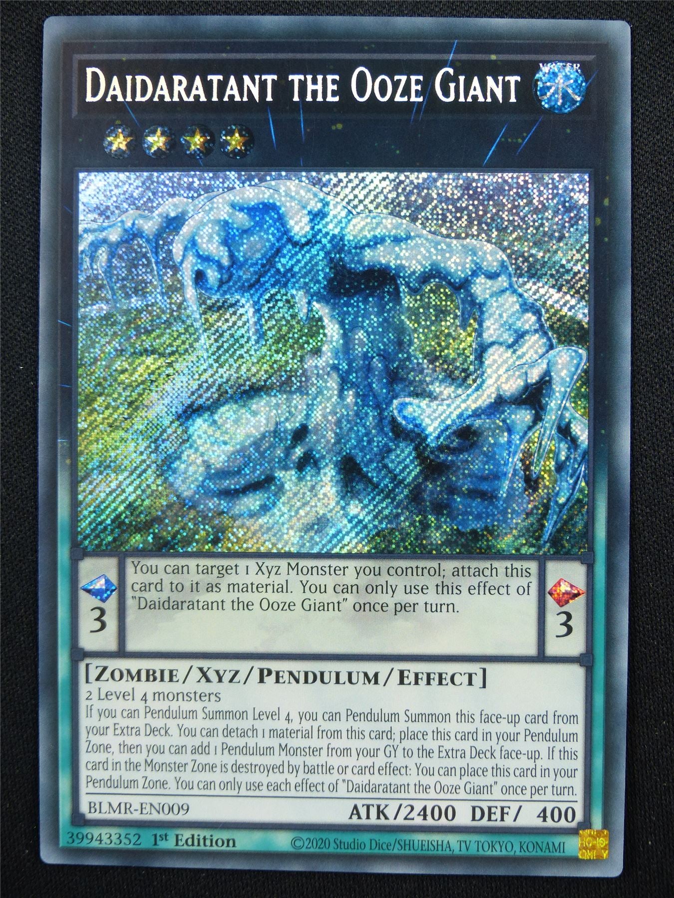 Daidaratant the Ooze Giant BLMR Secret Rare - 1st ed Yugioh Card #4HT