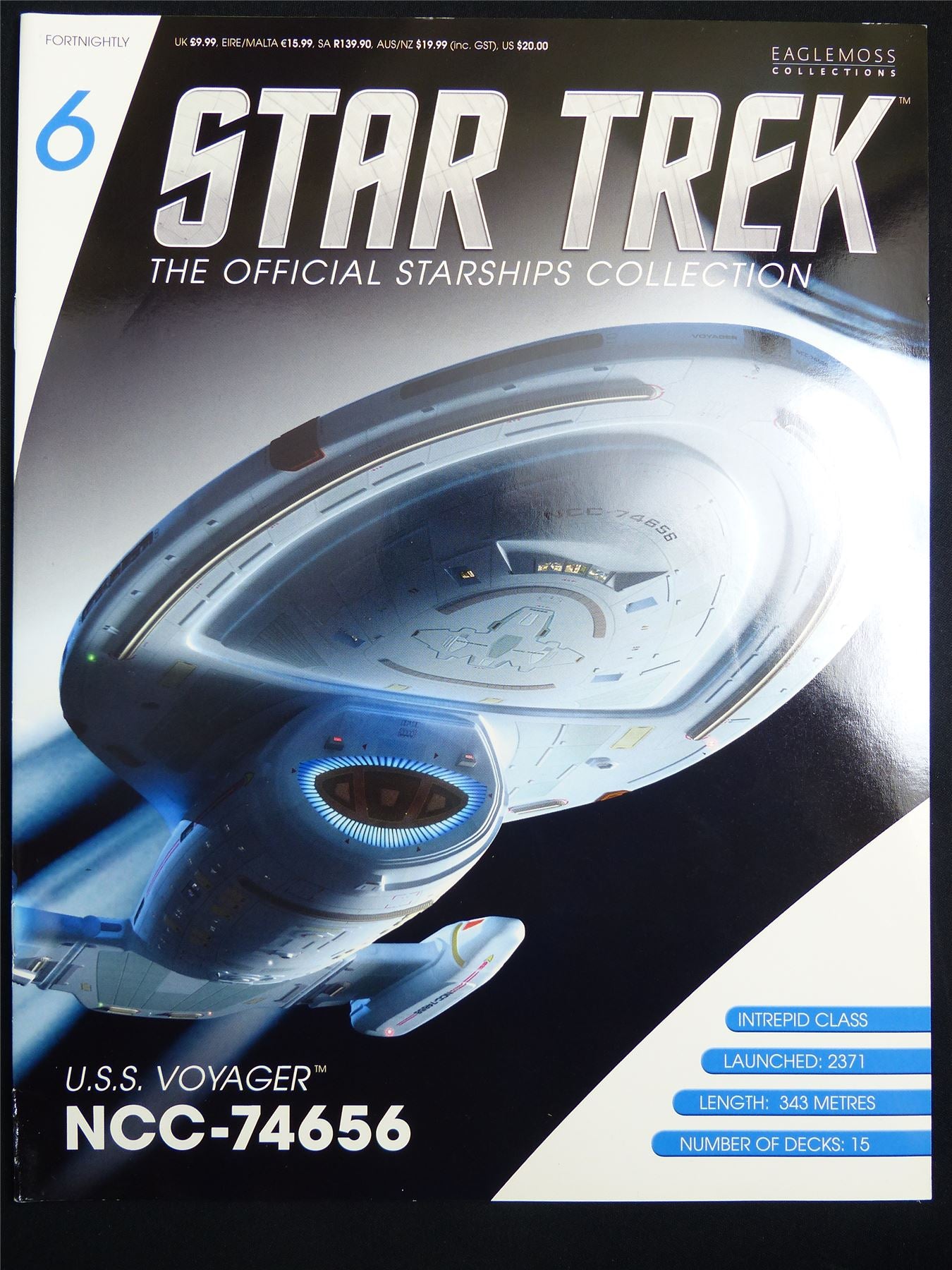 Star Trek The official Starships Collection #6 -  Eaglemoss Magazine #2WN