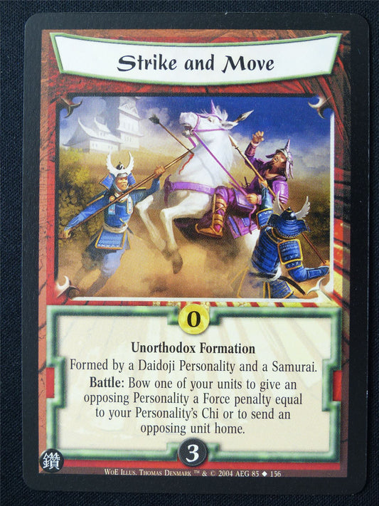 Strike and Move - WoE - Legend of the Five Rings L5R Card #ZK