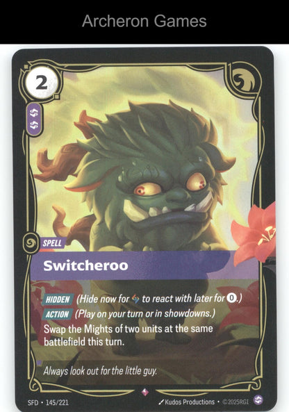 Switcheroo SFD 145/221 R  Card Spiritforged