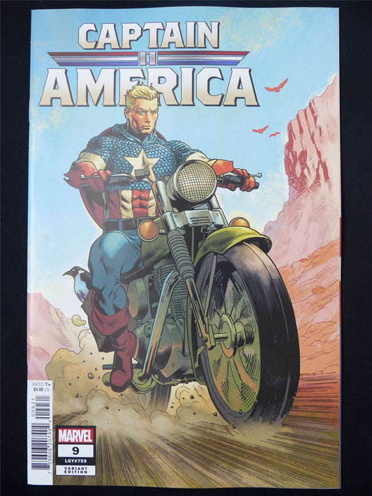 CAPTAIN America #9 Variant - Jul 2024 Marvel Comic #6HJ