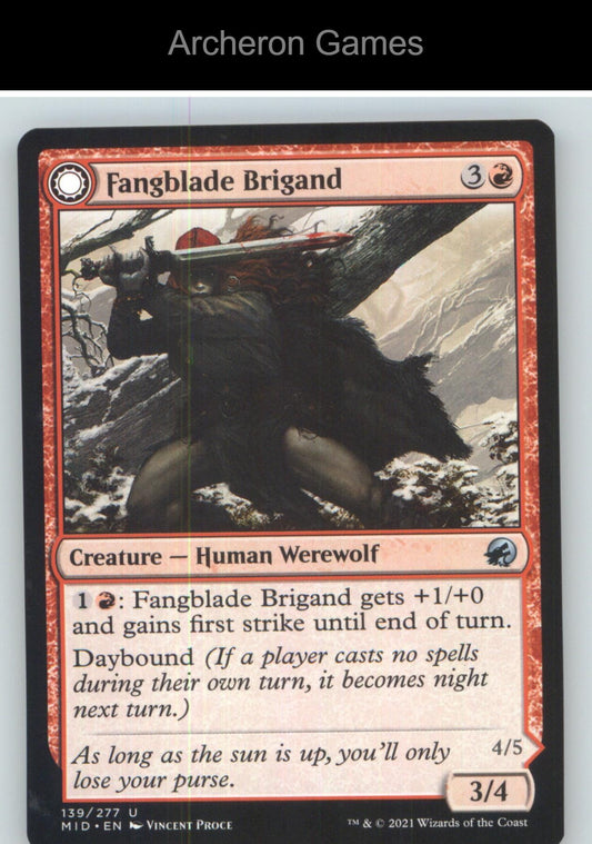 Fangblade Brigand MID 139 UC MTG Card NM/EX+