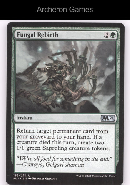 Fungal Rebirth 182 UC MTG Card Core Set 2021