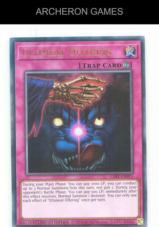 Ultimeat Offering UR YUGIOH Card Limited